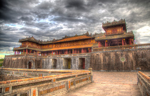 The purple palace of the Forbidden City, Hue, Vietnam