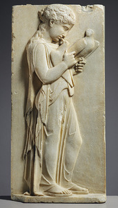 Mergaitės antkapis, 450–440 m. pr. Kr. Metropoliteno muziejus, Niujorkas, JAV