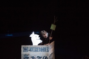 Performance of P.Makauskas "YOLO". Photo by Viltė Bražiūnaitė